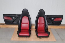 Sitze Ledersitze Sitzgarnitur Leder Schwarz Rot Sitzheizung Mazda MX-5 NB NBFL