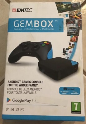 Emtec GemBox Android Games Console CPU Quad-Core 1.5GHz 1GB ram 16GB Flash Drive
