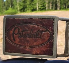 Peterbilt Truck Belt Buckle Trucker Tooled Leather Unique Hand Made