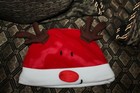 Velvet infant Reindeer outfit Holiday Christmas 3 piece w/hat 6-9 mos. Brand New — photo 4