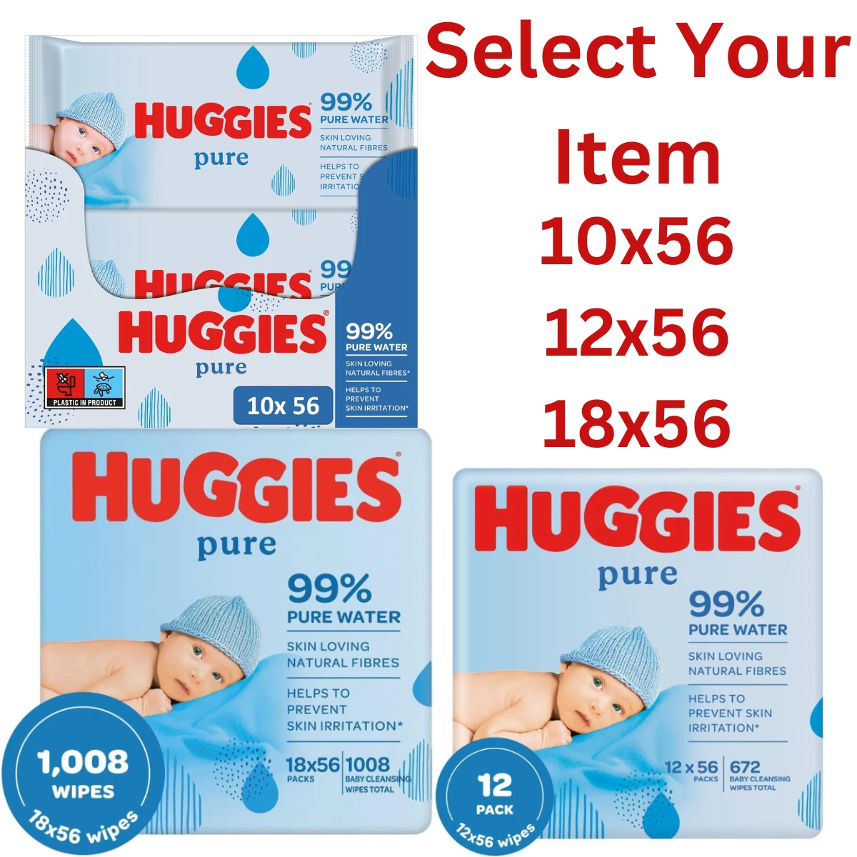 Huggies wipes hotsell 18 pack