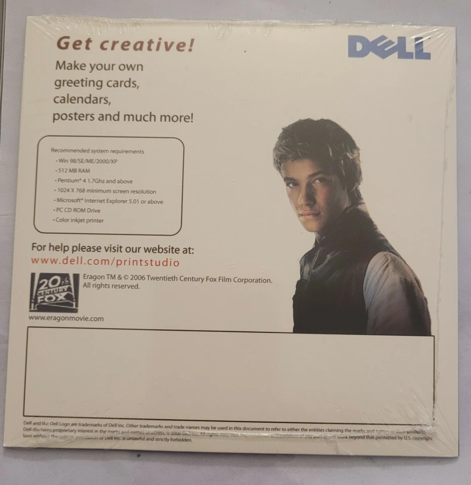 Eragon Dell Print Studio CD Cards Posters Calenders Sealed - Image 2 of 2