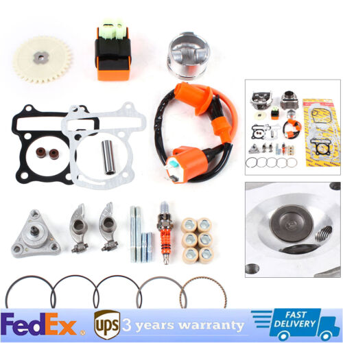 BEST GY6 50CC 100CC CYLINDER BIG BORE KIT BBK 50MM ID 1P39QMB 139QMB 64MM VALVES