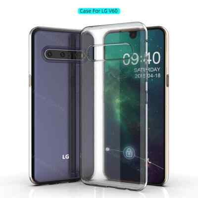 2PCS For LG V60 ThinQ V60 Soft Bumper Back Case Cover Armor Guard Protector