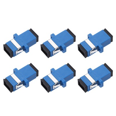 Fiber Optic Coupler SC/UPC Single Mode Simplex for Network Internet, 6 Pack