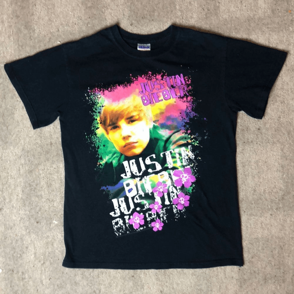 Vintage 2010 Justin Bieber World Tour Concert Tee | 2-Sides