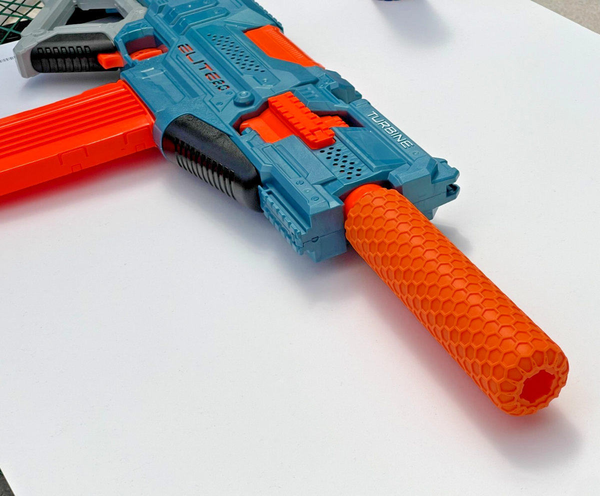 Nerf Silencer Mod Barrel Attachment / Extension for Rapidstrike