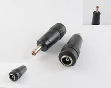 2pcs DC Power 3.5mm x1.35mm Male Plug To 5.5x2.1mm Female Jack Adapter Connector