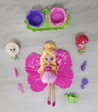 RARE - BARBIE THUMBELINA DOLL & TWILLERBABIES - DAISY- 2008 MATTEL FLOWER FAIRY