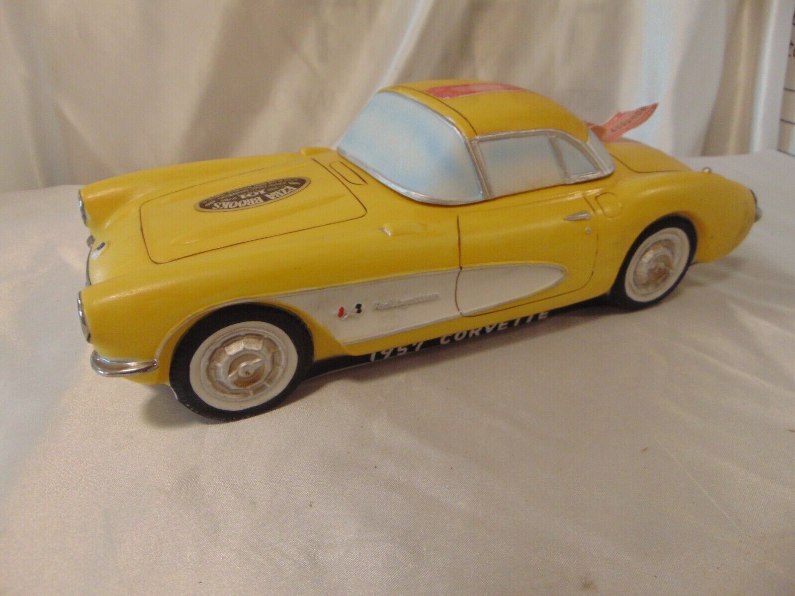 SALE Yellow 1957 Chevy Corvette Decanter by Ezra Brooks 1976EMPTY eBay