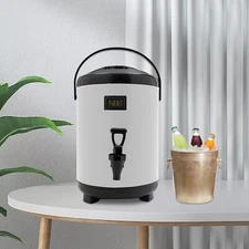 Insulated Thermal Hot & Cold Thermal Coffee Milk Beverage Dispenser 8L/10L/12L