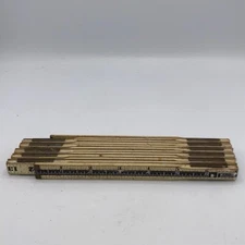 Vintage Master #996X Wood Folding Ruler Yard Stick Carpenter  Made In New York