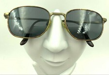 Vintage Luxottica 1000 4015 Tortoise Gold Oval Sunglasses FRAMES ONLY