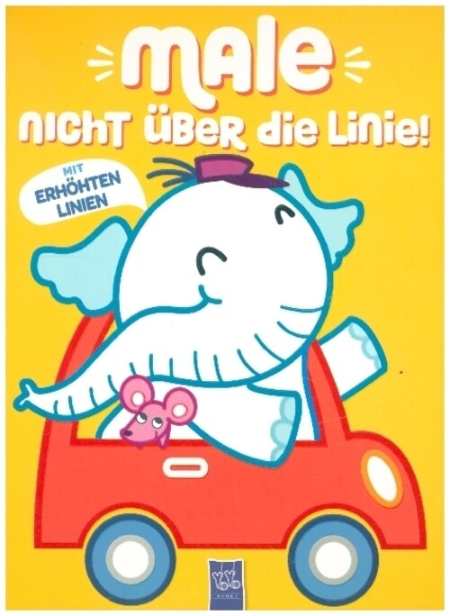 Thumbnail - Male Nicht Über Die Linie - Gelb | Mit Erhöhten Linien | Taschenbuch |