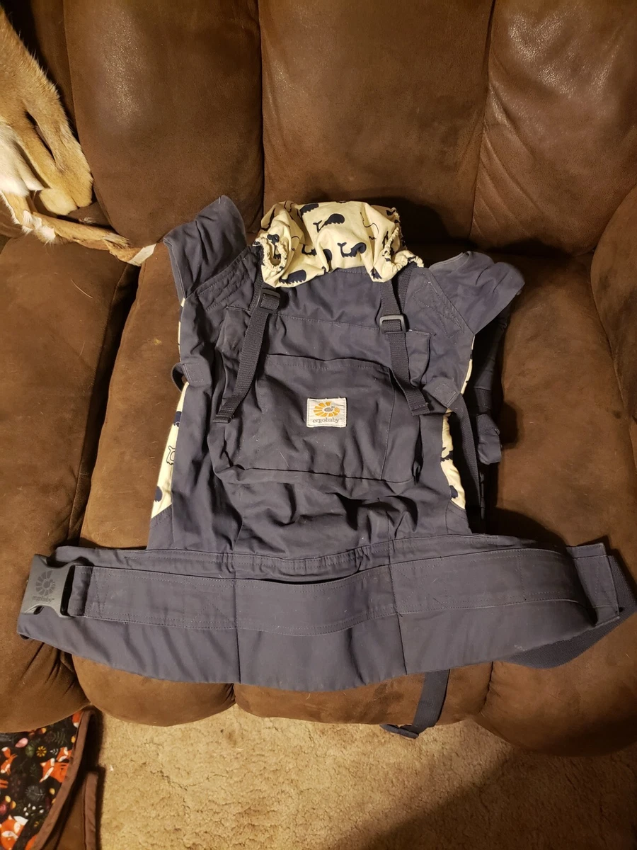 Original ERGO Baby Ergobaby Marine Navy Blue Whale Print Carrier