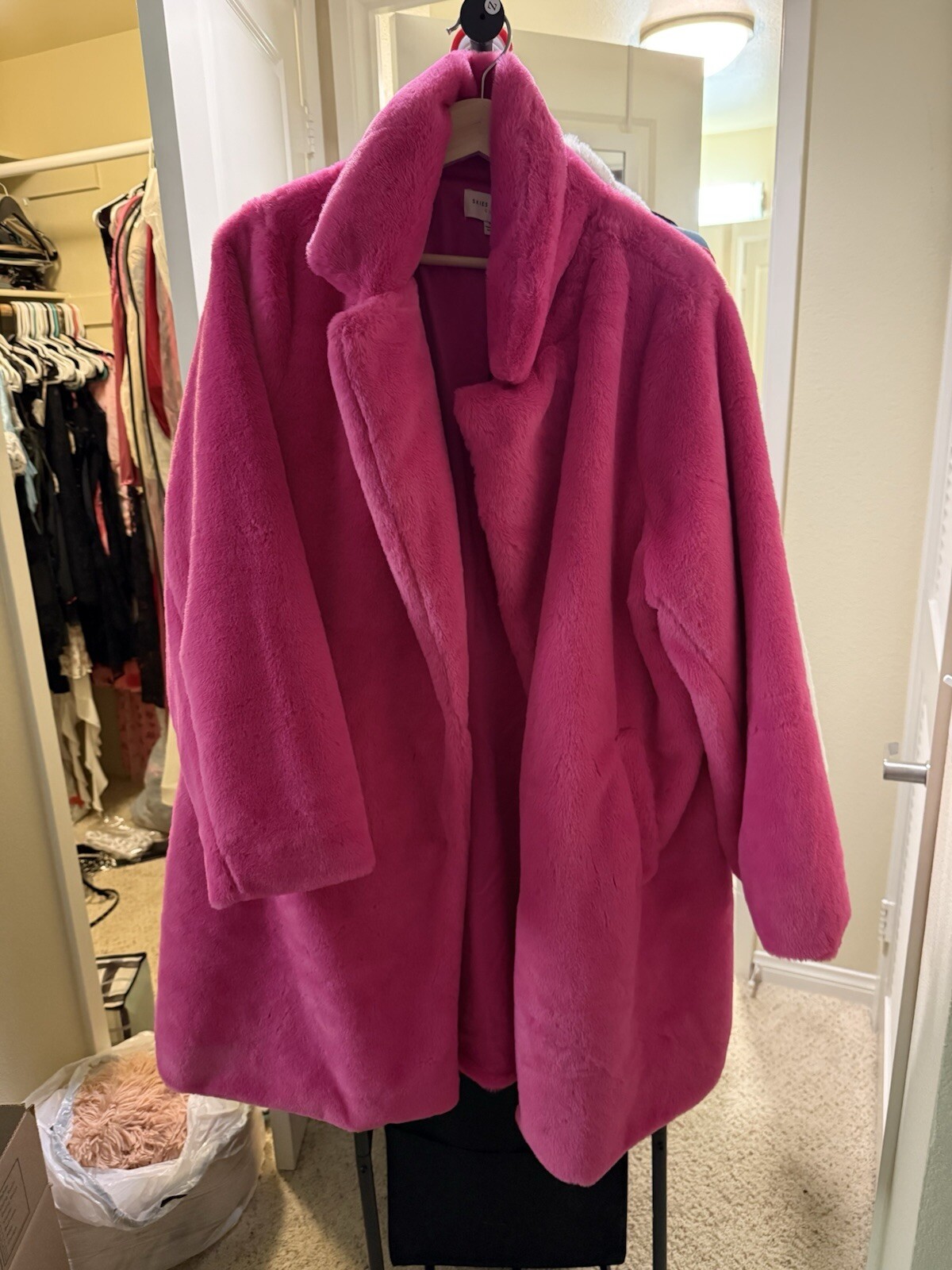 Large Pink Fluffy Jacket