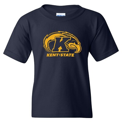 Kent State Golden Flashes Retro Distressed Long Sleeve T-Shirt – Gold, Size 2XL