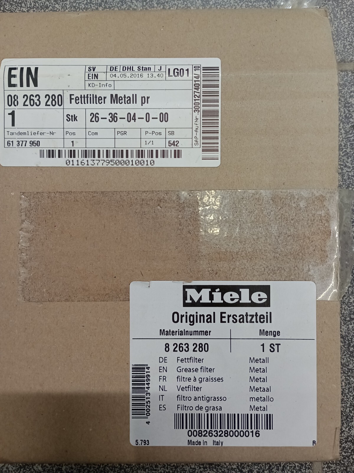 Miele Fettfilter Metall 8263280 online kaufen | eBay