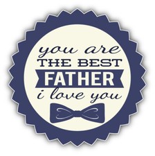 The Best Father Slogan Car Bumper Sticker Decal