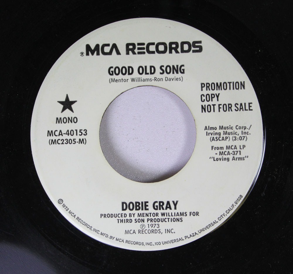 Soul Promo 45 Dobie Gray Good Old Song / Good Old Song On Mca Records
