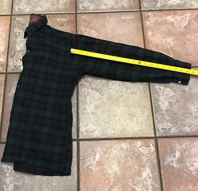 1950's Vintage Lanerossi Game and Lake Shadow Plaid Wool