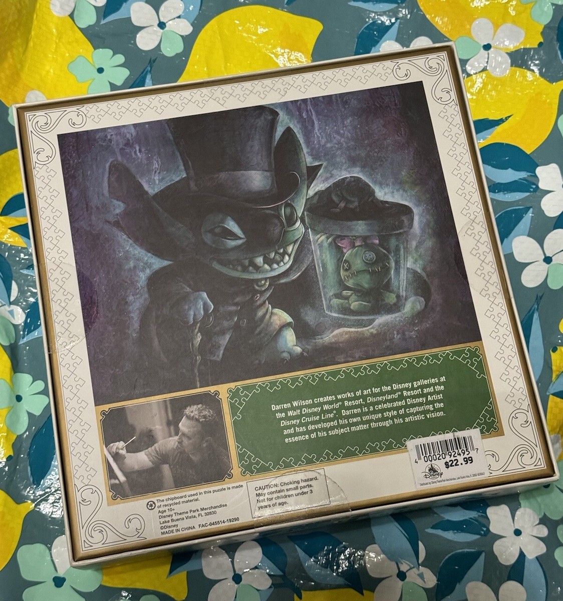 Stitch Hatbox Ghost 50th Anniversary Haunted Mansion Puzzle Disney