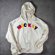 Walt Disney World Authentic Mickey Full Zip Hooded Sweatshirt, Size XXL