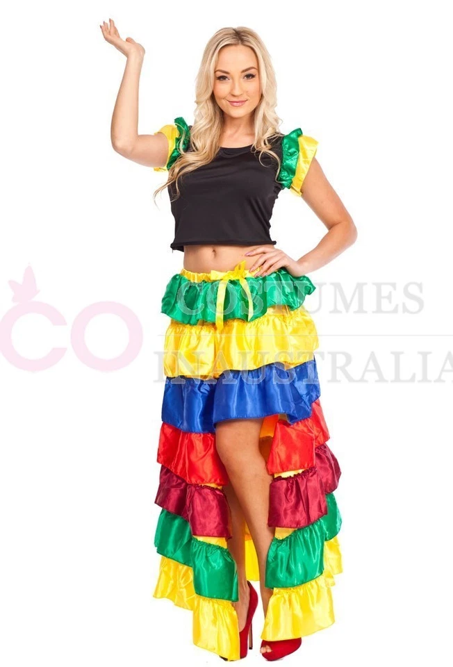 Disfraz de Señorita Española Bailarina Flamenca Damas Vestido Elegante Conjunto de Fiesta Foto 2 de 4