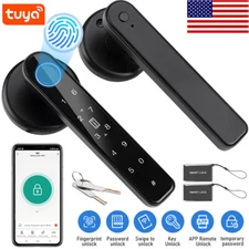 Fingerprint Door Lock, Smart Door Knob Touch Passcode Keypad Key Entry Digital