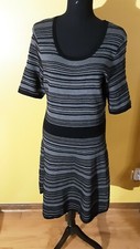 Woman Black & Gray Sweater Dress - Size Large