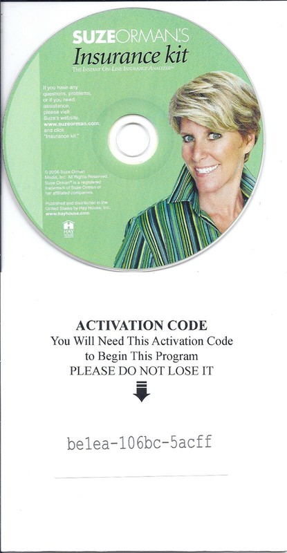 SUZE ORMAN'S INSURANCE KIT Software with activation code