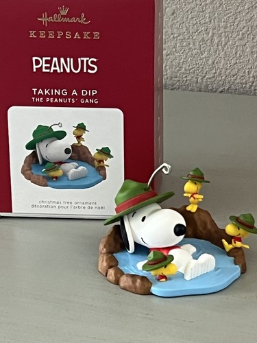 HALLMARK 2021 PEANUTS TAKING A DIP ADORNO SNOOPY