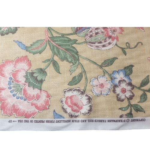 P KAUFMANN Jacobean Floral Antique Brissac Upholstery Fabric Yard 54"W Sold/yd - Picture 3 of 13