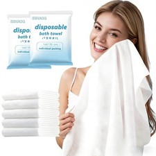 Disposable Bath Towels, 6 Pcs Large Travel Towel 55 28 in, Compressed Porta...