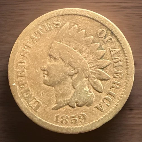 1859 CN INDIAN HEAD CENT PENNY “Best Value On eBay” FAST SHIPPING 1147