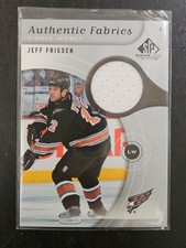 JEFF FRIESEN 2005-06 Game Used SPGU Authentic Fabrics #AF-JF