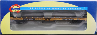 ATHEARN 92691 YELLOW TRAILER TRAIN 60' FLATCAR OTTX 91994 - NEW