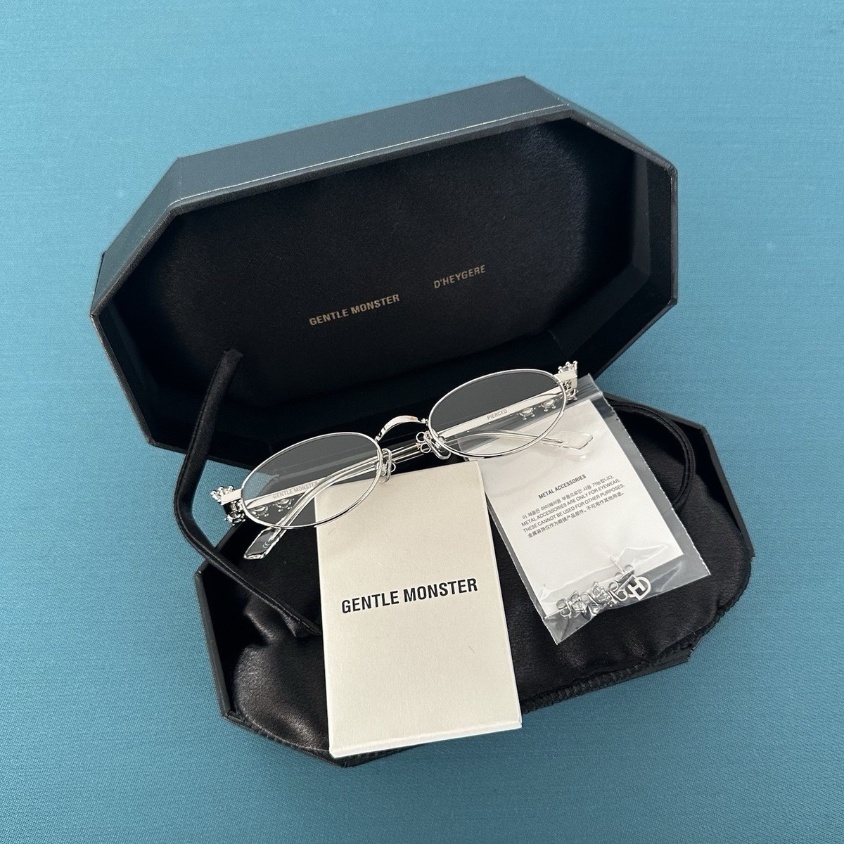 Gentle Monster D’heygere Pierced 02 Gentle Monster x D'heygere Pierced 02 Silver / 100% Authentic
