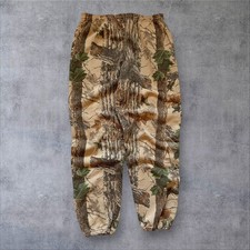 Jerzees Camo Sweatpants Mens L Realtree Fleece Jogger 90s Vintage USA Made
