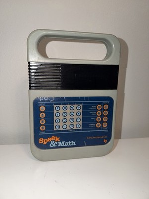 Texas Instruments Speak & Math Electronic Learning Aid Handheld System LTA3485