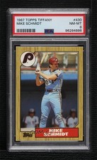 1987 Topps Tiffany Mike Schmidt #430 PSA 8 HOF vq9