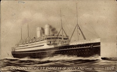 Ak Dampfer S.S. Empress of Scotland, Canadian Pacific Ships, CPS - 4145637
