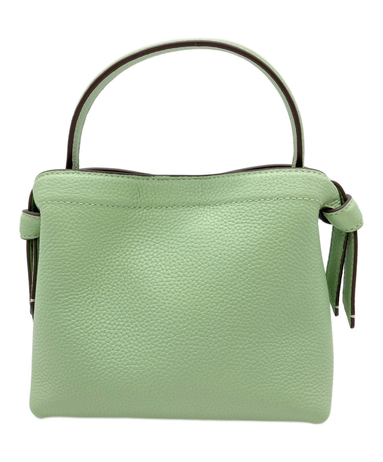 Kate Spade Knot Mini Crossbody Tote Light Green Leather Women Used Authentic thumbnail 4