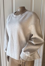 VARLEY Cinched Pullover Oatmeal Beige Sweatshirt Women's Size M