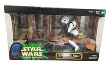 Hasbro Star Wars Power of the Force Speeder Bike & Scout Trooper 12  Figure NIB