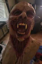 Demonic Vampire Bloody Scary Halloween Latex Mask Adult