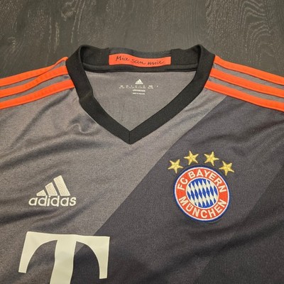 Adidas FC Bayern Munchen Soccer Jersey Gray Orange Youth XL