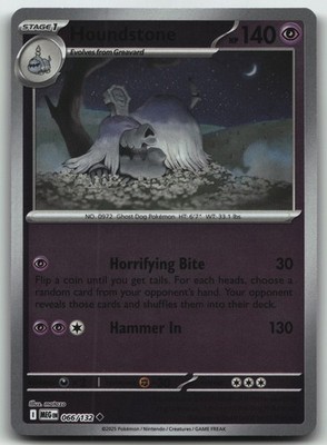 Houndstone - foil Uncommon ME01: Mega Evolution 066/132 NM