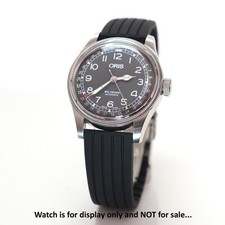 20mm Rubber Watch Strap Deployant Clasp, For Oris Big Crown Pointer