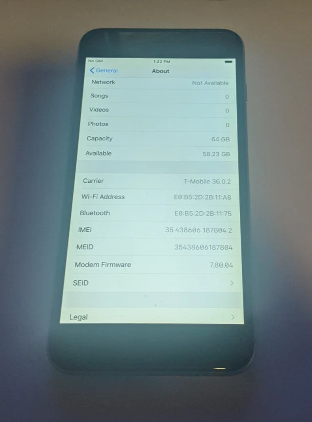 Apple iPhone 6 Plus 64 GB (A1522) Gris espacial (Verizon Desbloqueado) LEER DESCRIPCIÓN Foto 3 de 4